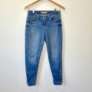 Levi’s Blue Ankle Zipper Skinny Jeans